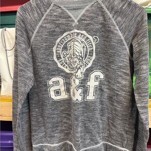 Abercrombie & Fitch Charcoal Sweatshirt with Tiger Logo